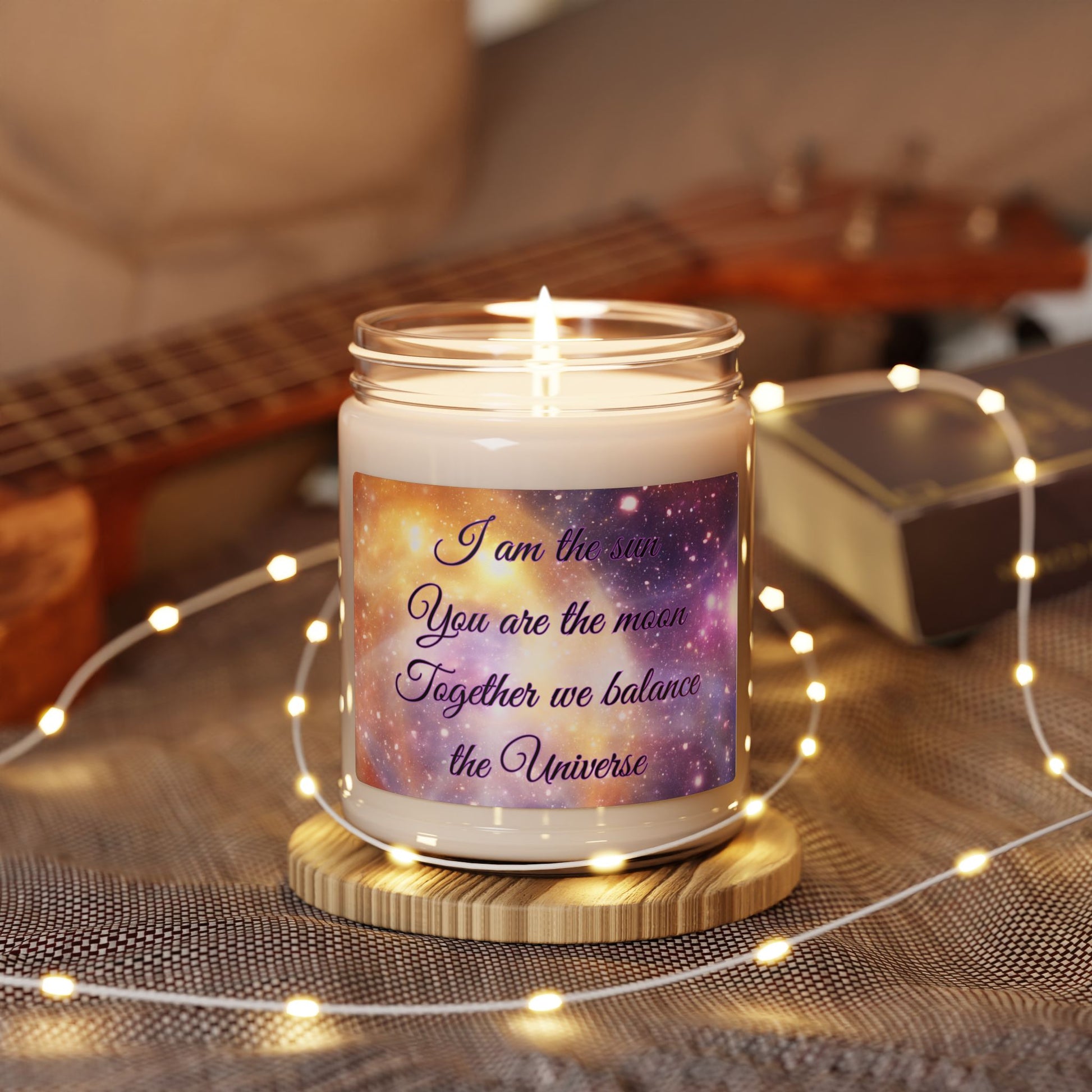 Galaxy Scented Soy Candle - "I Am the Sun, You Are the Moon"