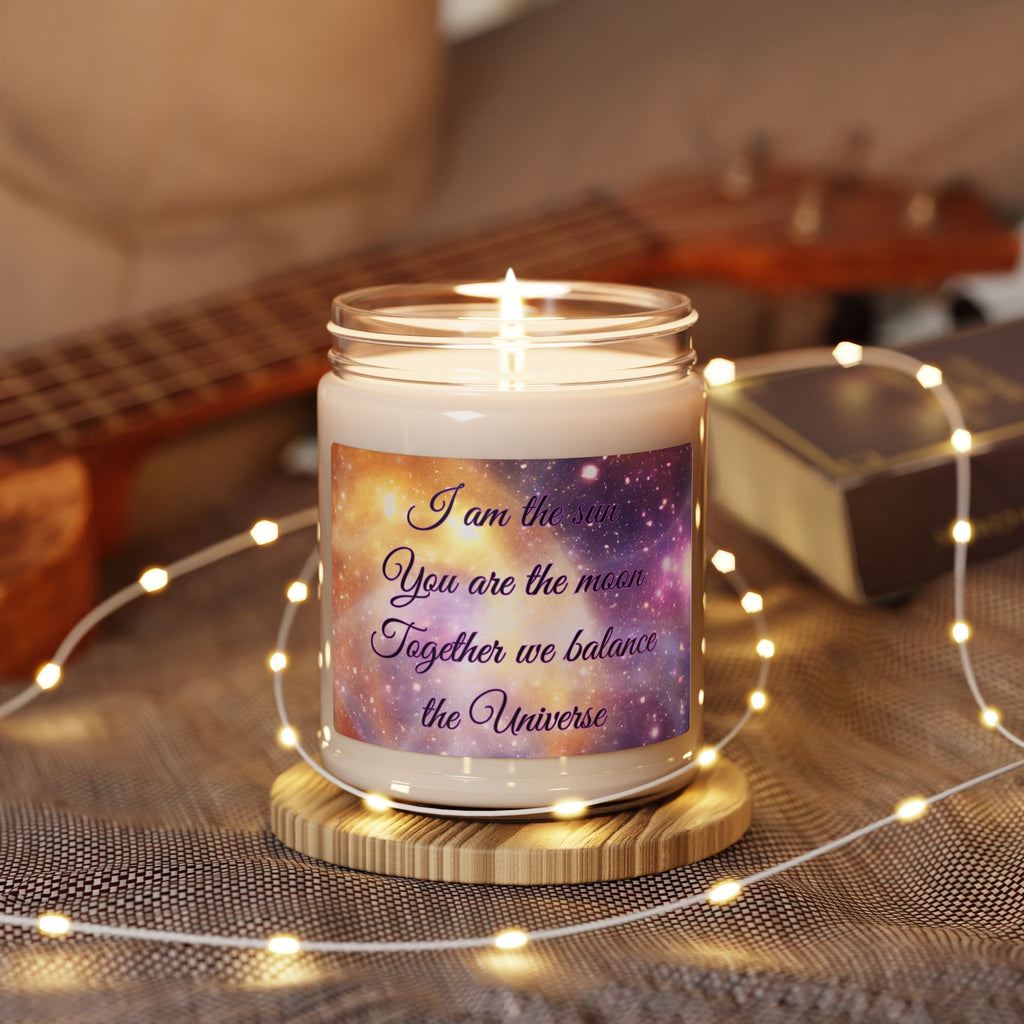 Galaxy Scented Soy Candle - "I Am the Sun, You Are the Moon"