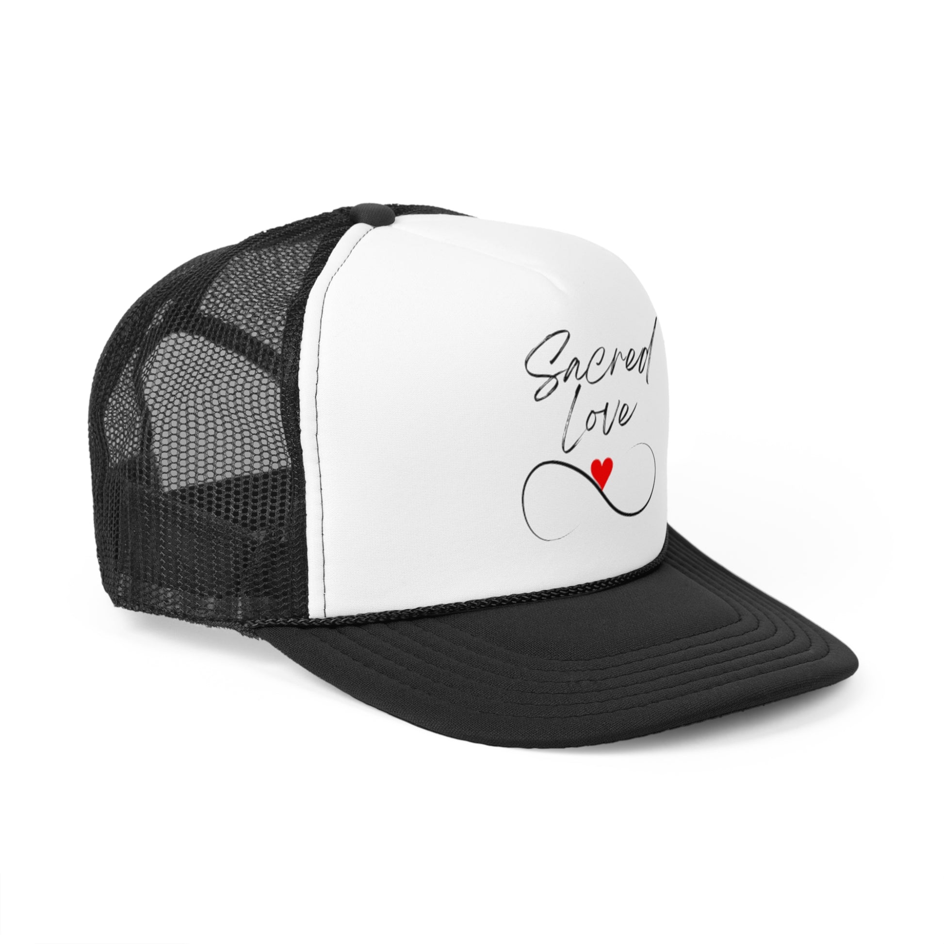 Sacred Love Trucker Cap - Stylish Mesh Hat for Couples & Every Day Wear