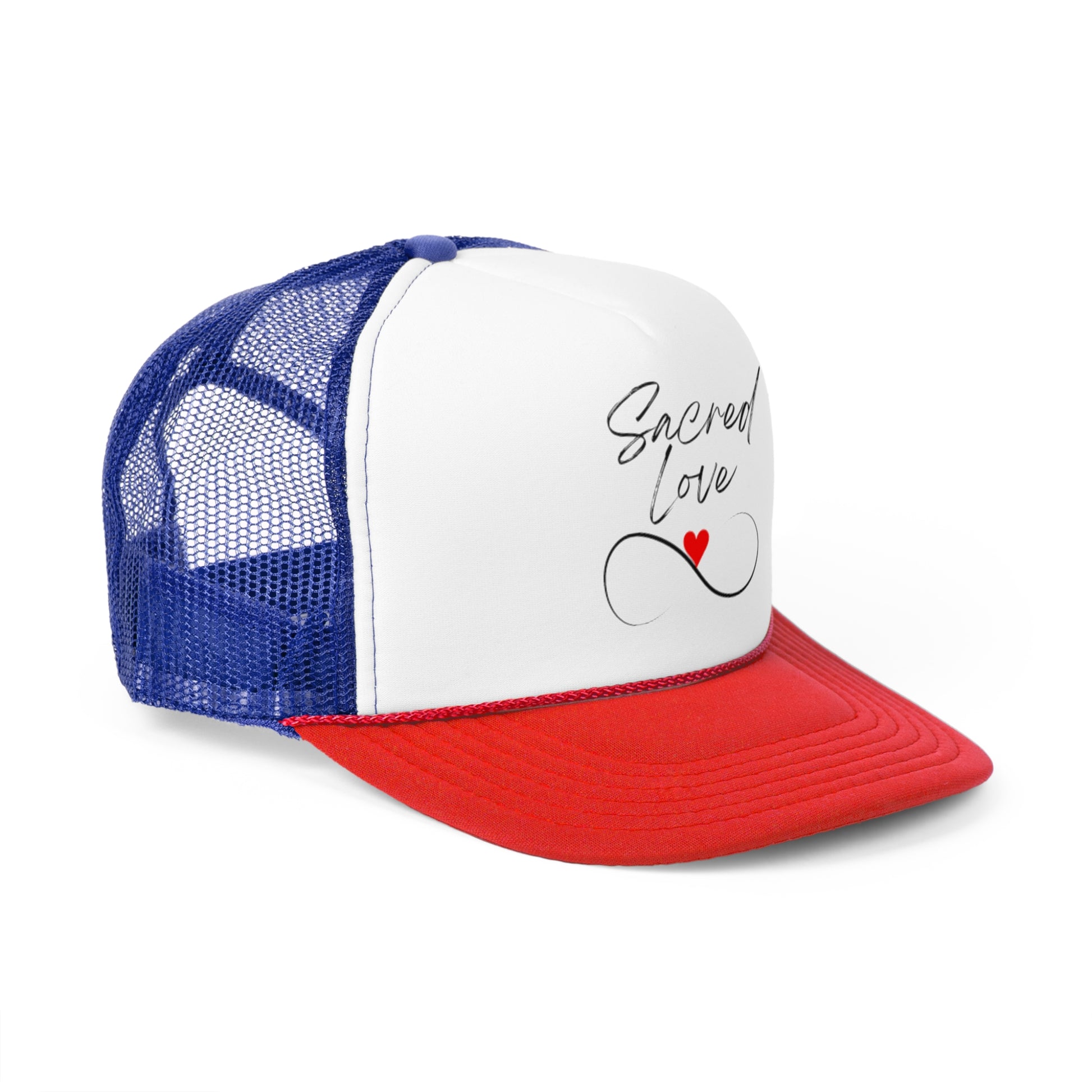 Sacred Love Trucker Cap - Stylish Mesh Hat for Couples & Every Day Wear