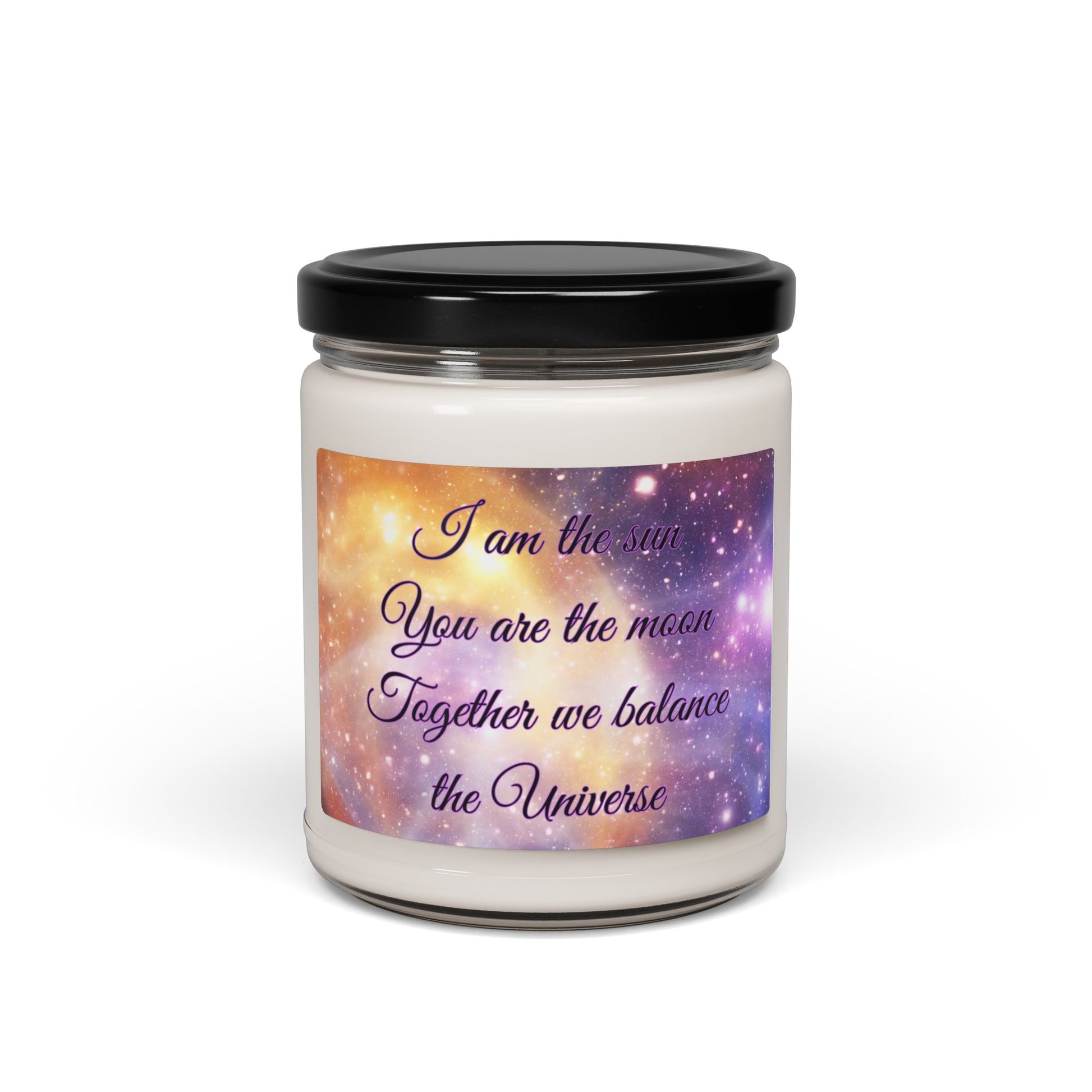 Galaxy Scented Soy Candle - "I Am the Sun, You Are the Moon"
