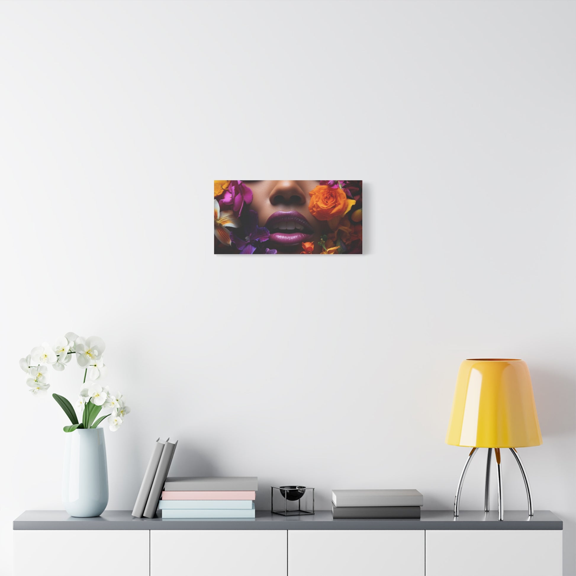 Vibrant Floral Canvas Print, Wall Art, Home Décor, Art for Living Room, Gift for Her, Unique Floral Artwork