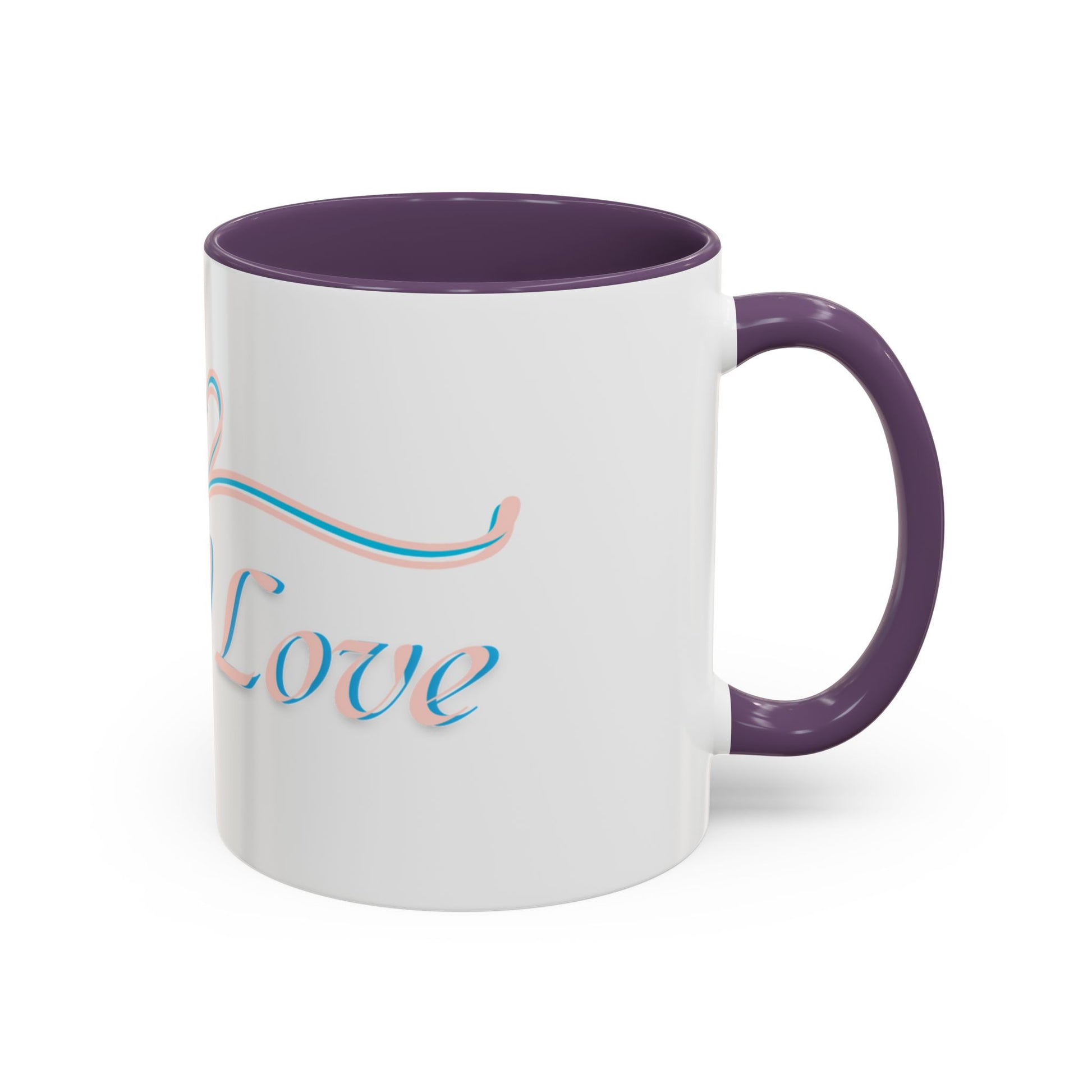 Sacred Love Accent Coffee Mug - Perfect Gift for Coffee Lovers, Romantic Occasions, Valentine's Day, Personalized Mug, Home Decor