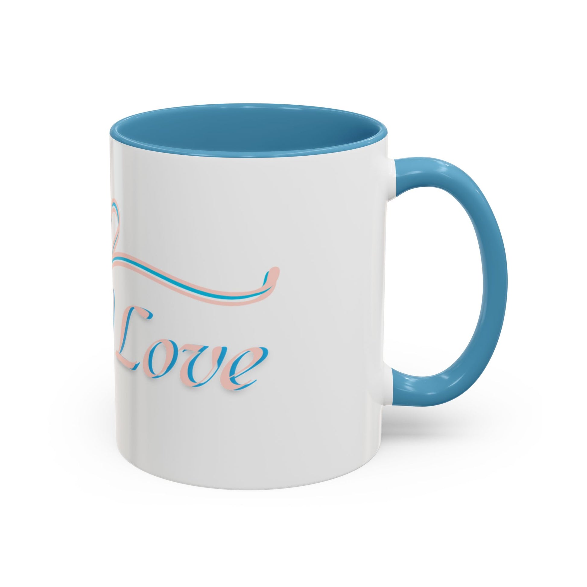 Sacred Love Accent Coffee Mug - Perfect Gift for Coffee Lovers, Romantic Occasions, Valentine's Day, Personalized Mug, Home Decor