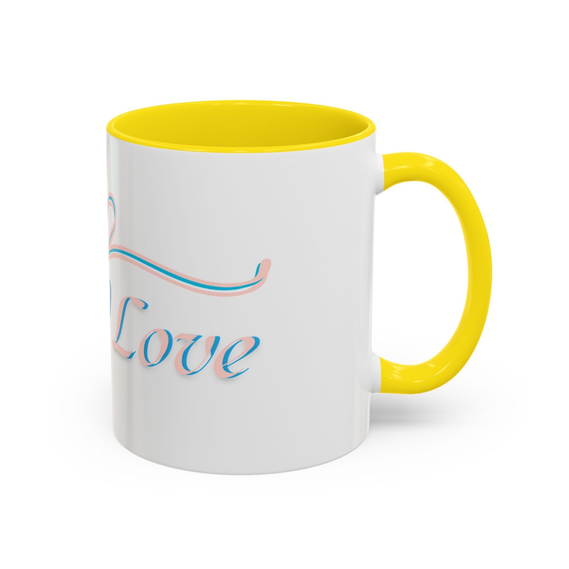 Sacred Love Accent Coffee Mug - Perfect Gift for Coffee Lovers, Romantic Occasions, Valentine's Day, Personalized Mug, Home Decor