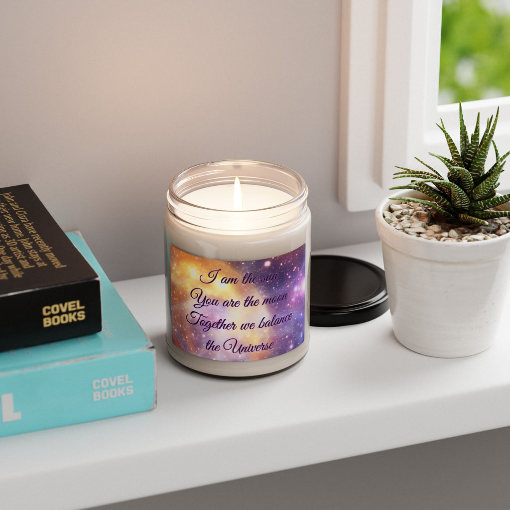 Galaxy Scented Soy Candle - "I Am the Sun, You Are the Moon"