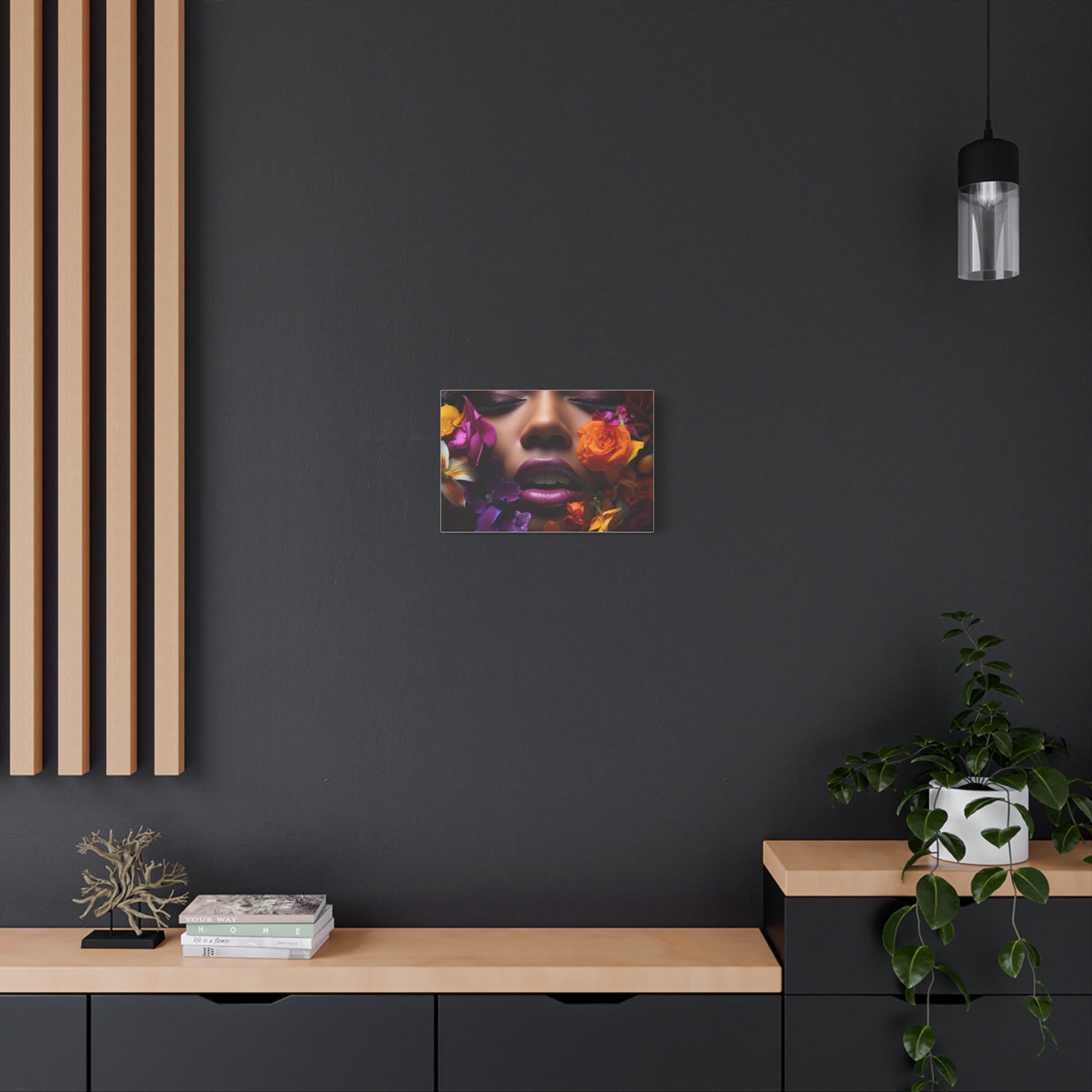 Vibrant Floral Canvas Print, Wall Art, Home Décor, Art for Living Room, Gift for Her, Unique Floral Artwork