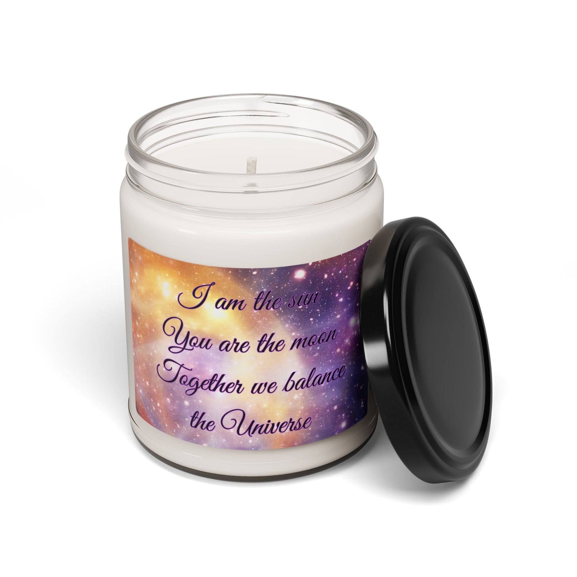 Galaxy Scented Soy Candle - "I Am the Sun, You Are the Moon"