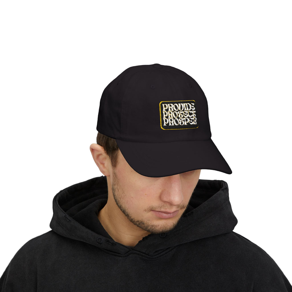Classic Dad Cap with "Provide, Protect, Prosper" - Stylish Dad Hat, Casual Accessory, Gift for Dads, Summer Fashion, Everyday Wear