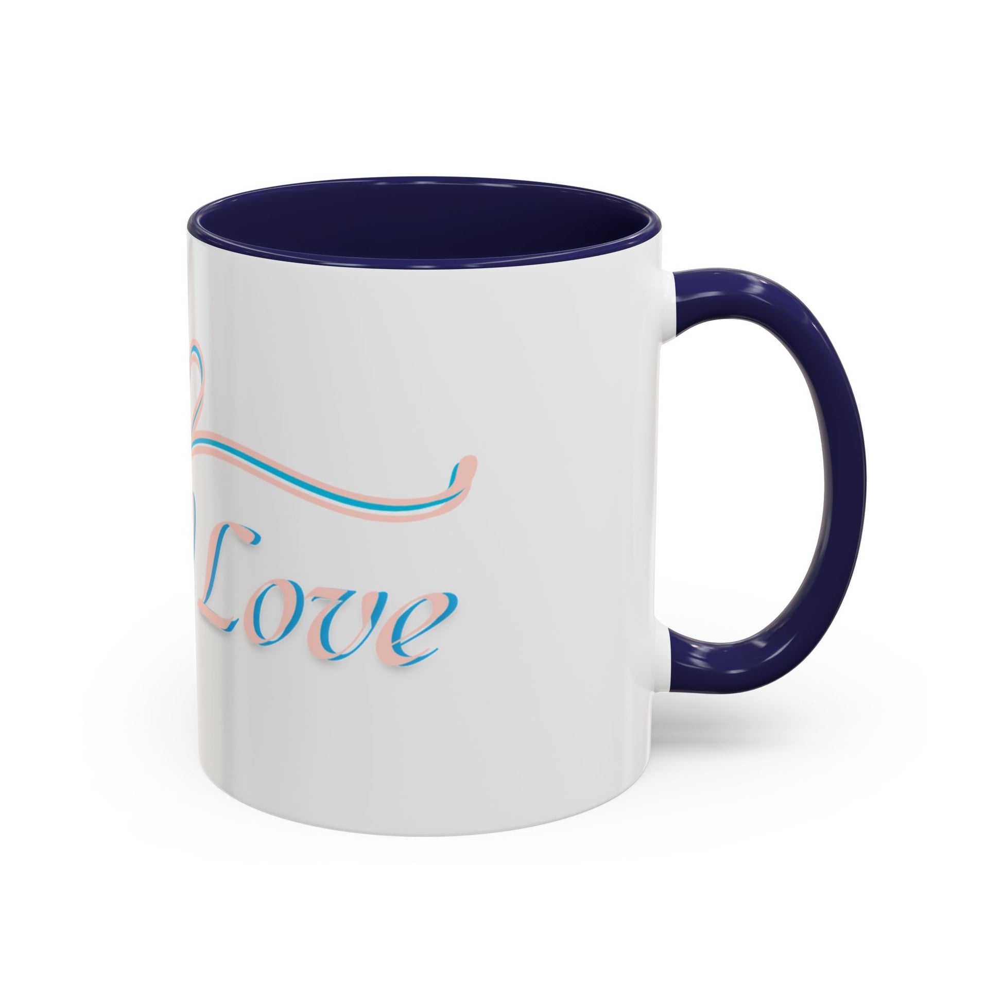 Sacred Love Accent Coffee Mug - Perfect Gift for Coffee Lovers, Romantic Occasions, Valentine's Day, Personalized Mug, Home Decor