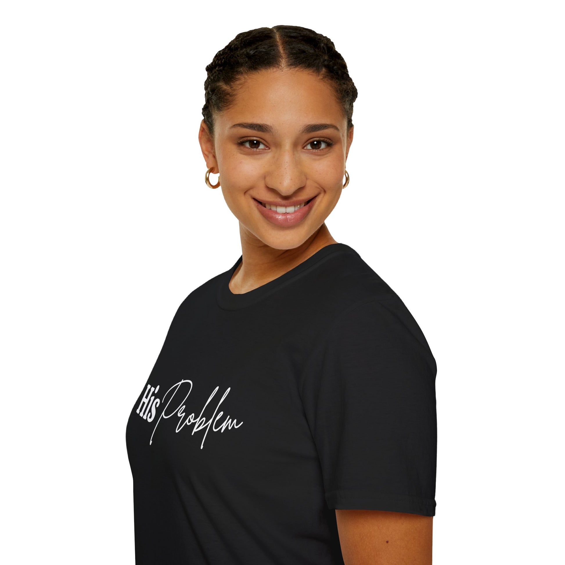 Unisex Softstyle T-Shirt with 'His Problem' Design - Perfect Gift for Couples, Friends, Everyday Wear, Casual Style, Birthday